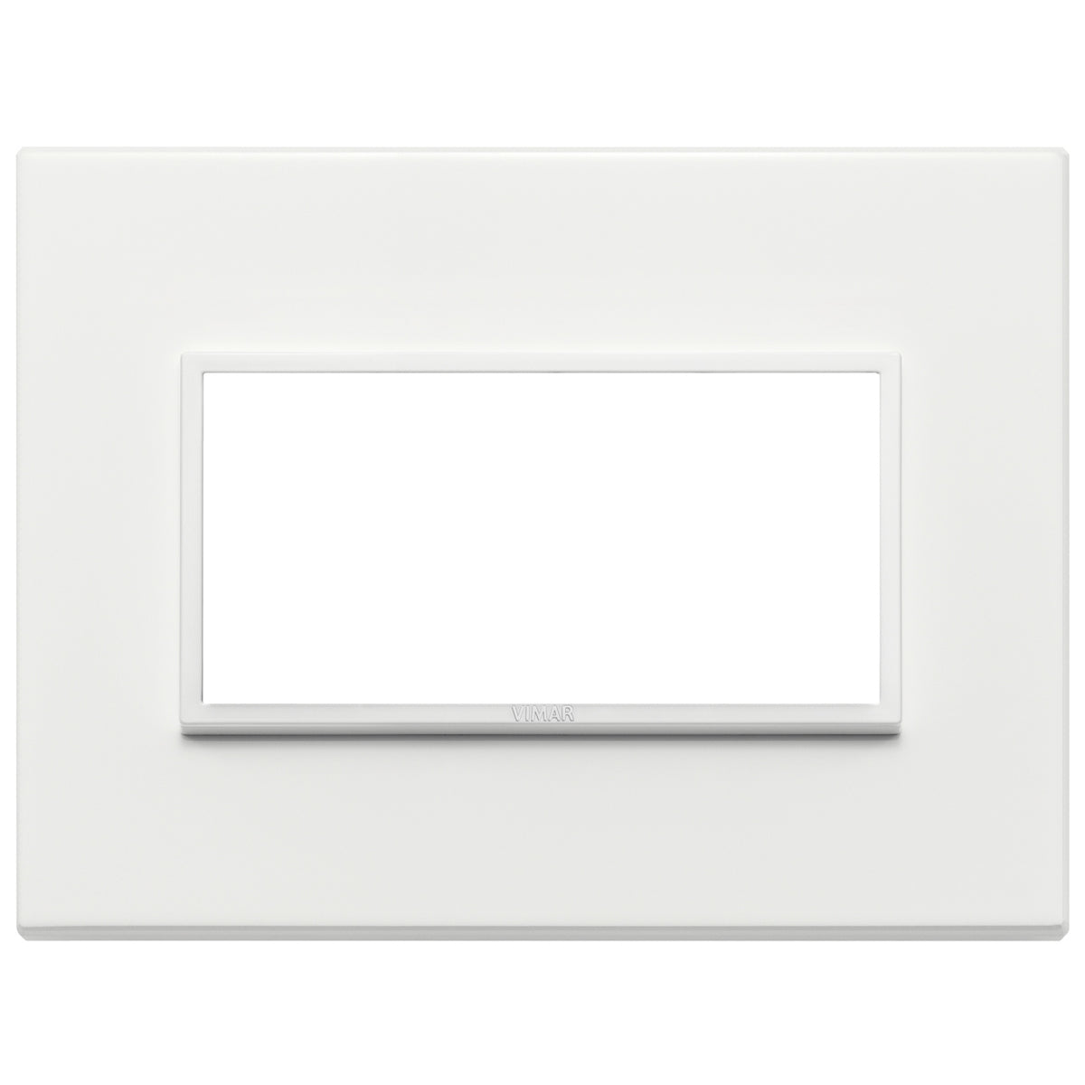 Vimar Eikon EVO 21654 4-Module Cover Plate, IP00, Clamp Mounting