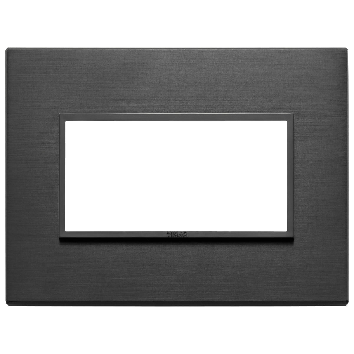 Vimar Eikon EVO 21654 4-Module Cover Plate, IP00, Clamp Mounting