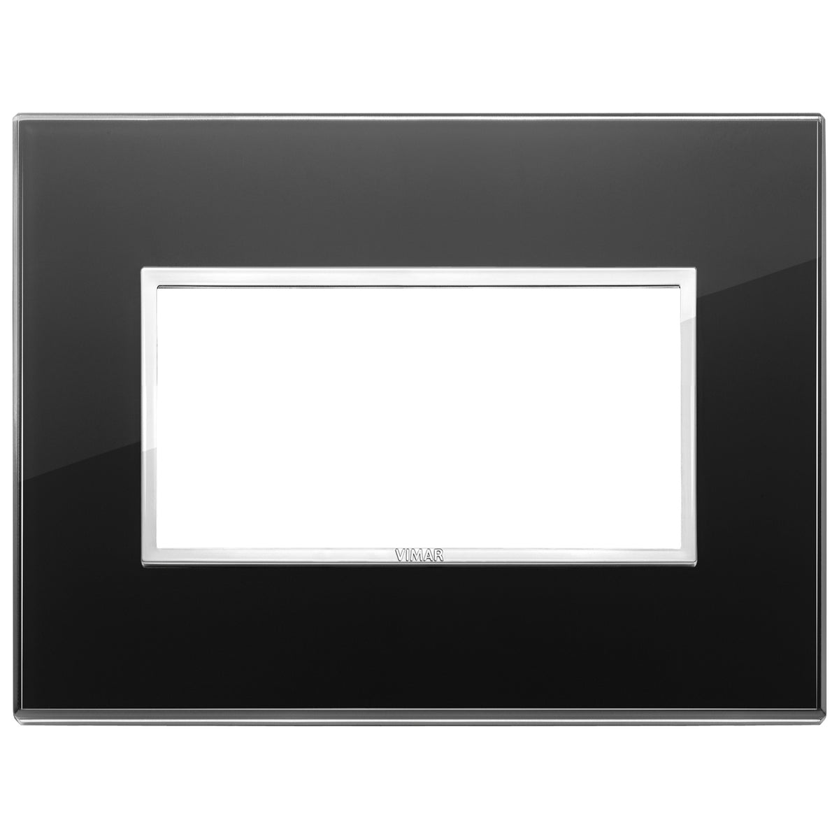 Vimar Eikon EVO 21654 4-Module Cover Plate, IP00, Clamp Mounting