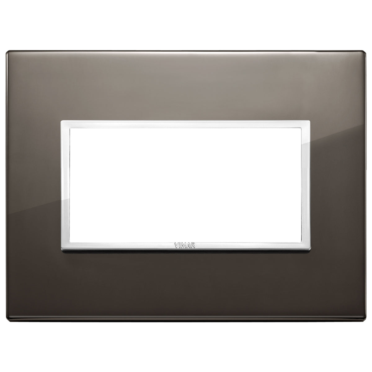 Vimar Eikon EVO 21654 4-Module Cover Plate, IP00, Clamp Mounting