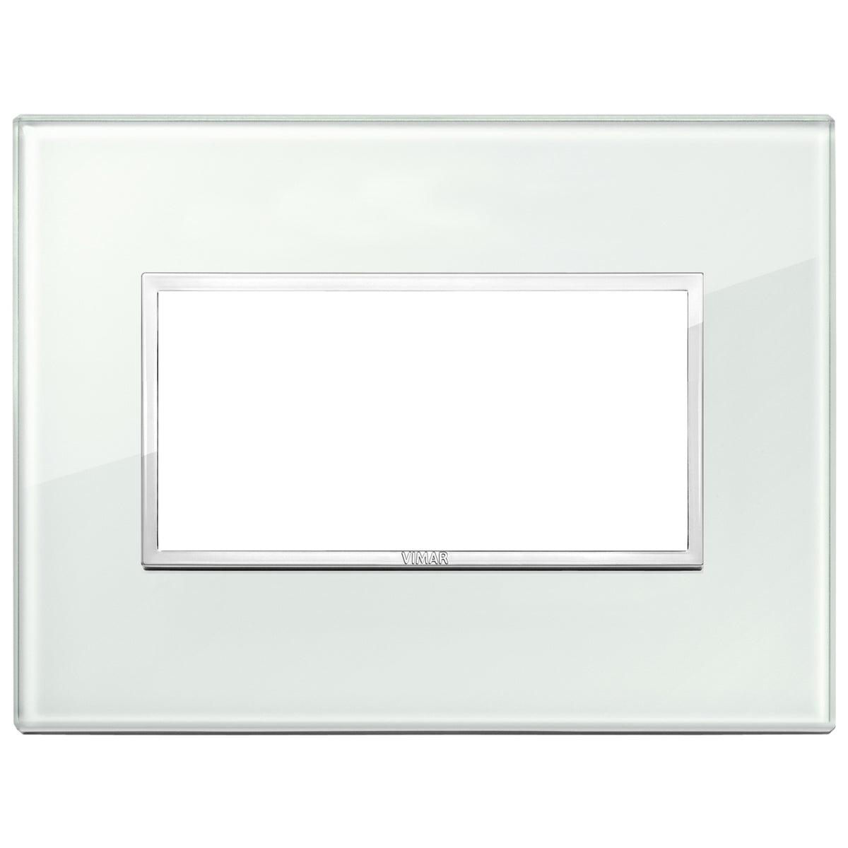 Vimar Eikon EVO 21654 4-Module Cover Plate, IP00, Clamp Mounting