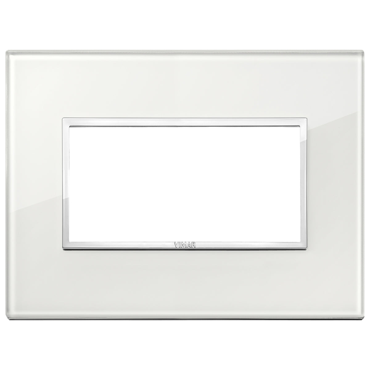 Vimar Eikon EVO 21654 4-Module Cover Plate, IP00, Clamp Mounting