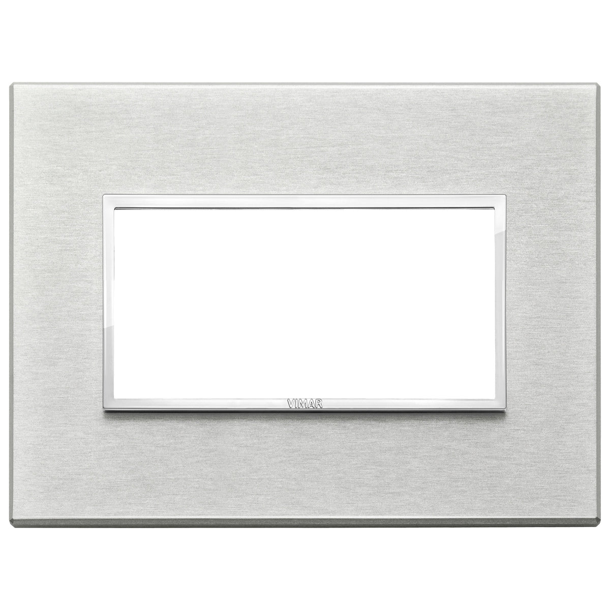 Vimar Eikon EVO 21654 4-Module Cover Plate, IP00, Clamp Mounting