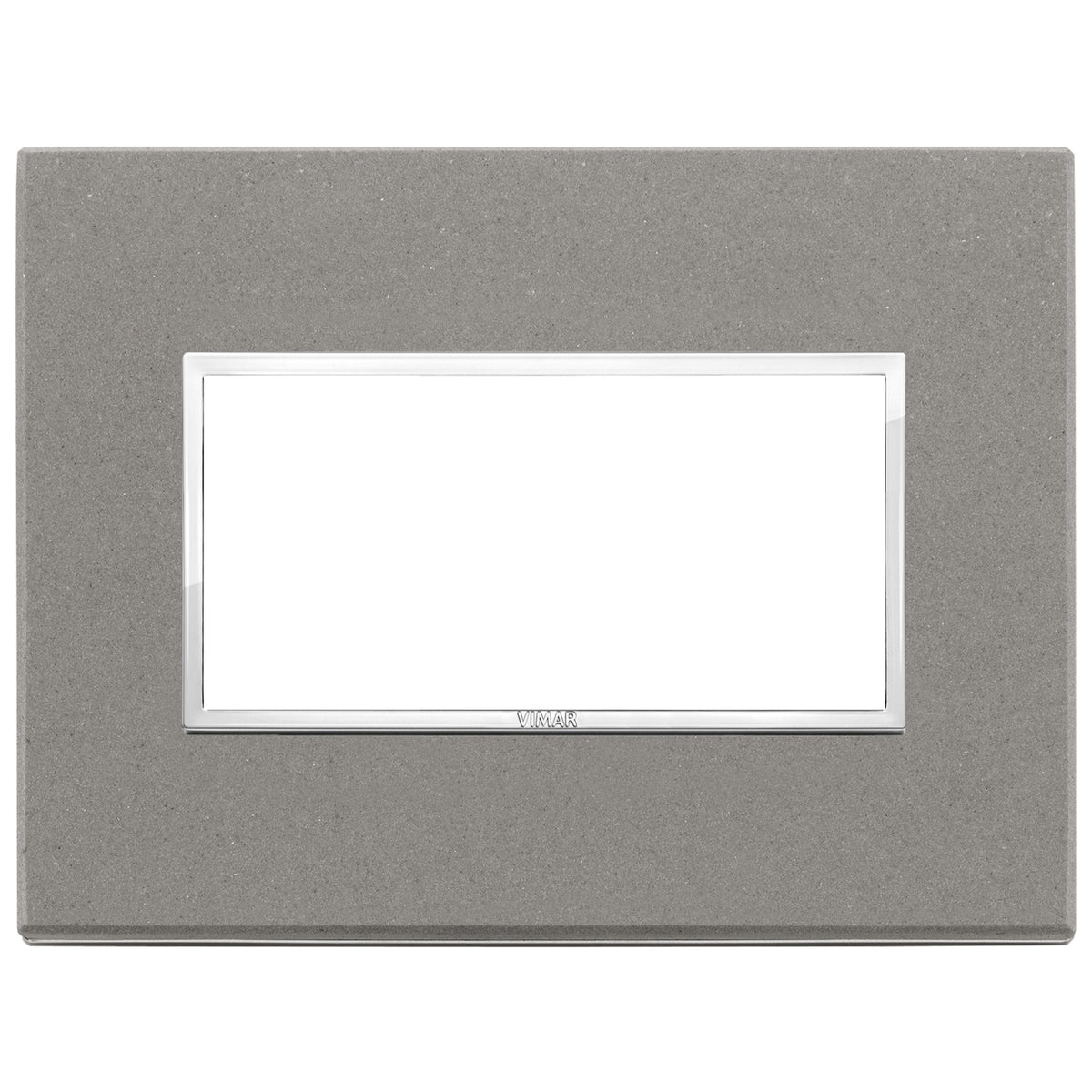 Vimar Eikon EVO 21654 4-Module Cover Plate, IP00, Clamp Mounting