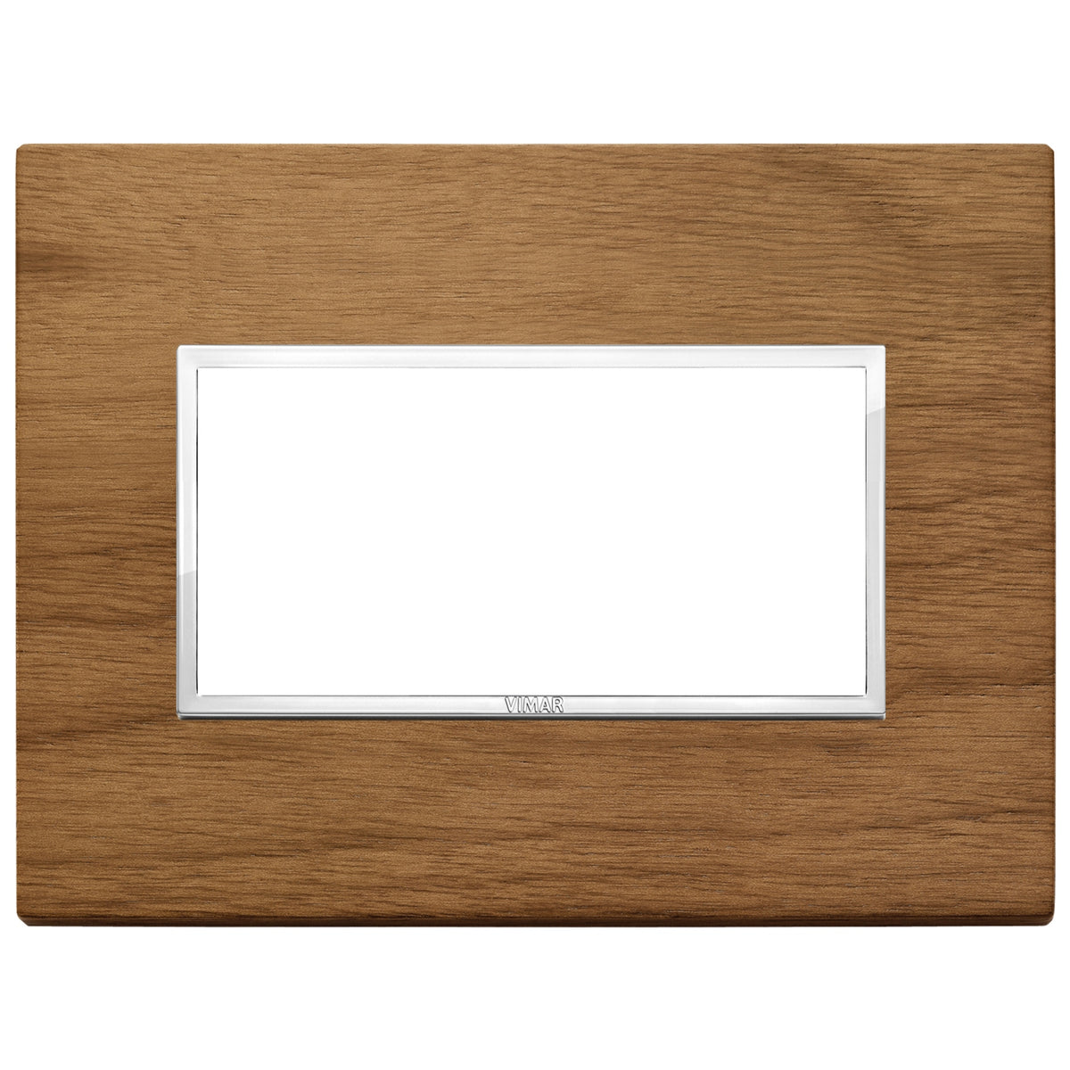 Vimar Eikon EVO 21654 4-Module Cover Plate, IP00, Clamp Mounting