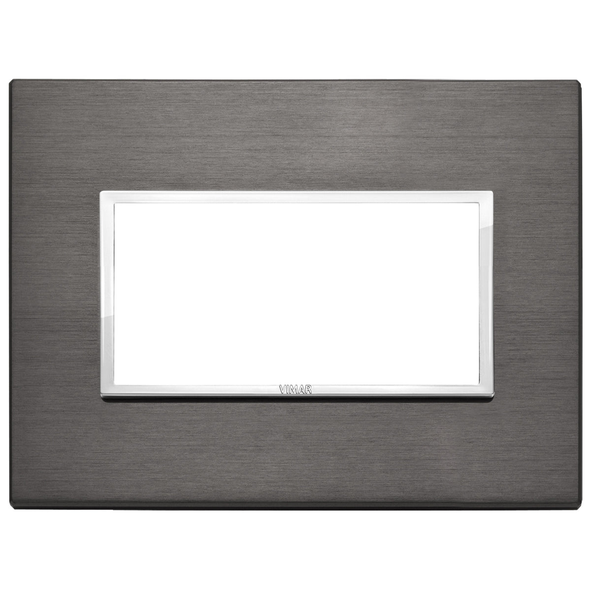 Vimar Eikon EVO 21654 4-Module Cover Plate, IP00, Clamp Mounting