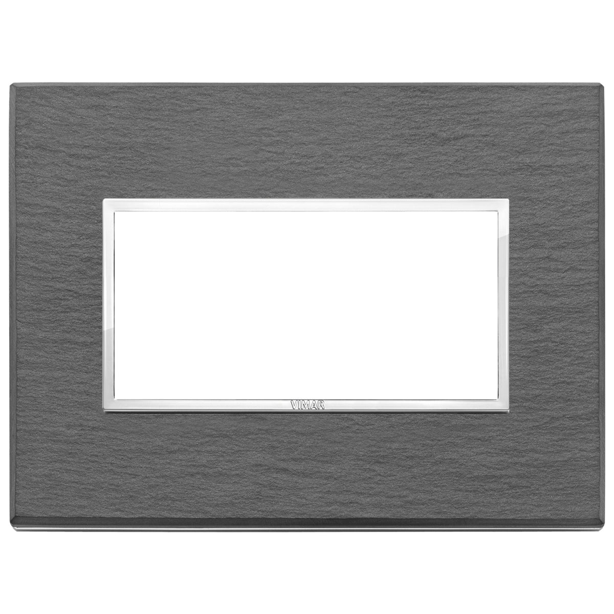 Vimar Eikon EVO 21654 4-Module Cover Plate, IP00, Clamp Mounting