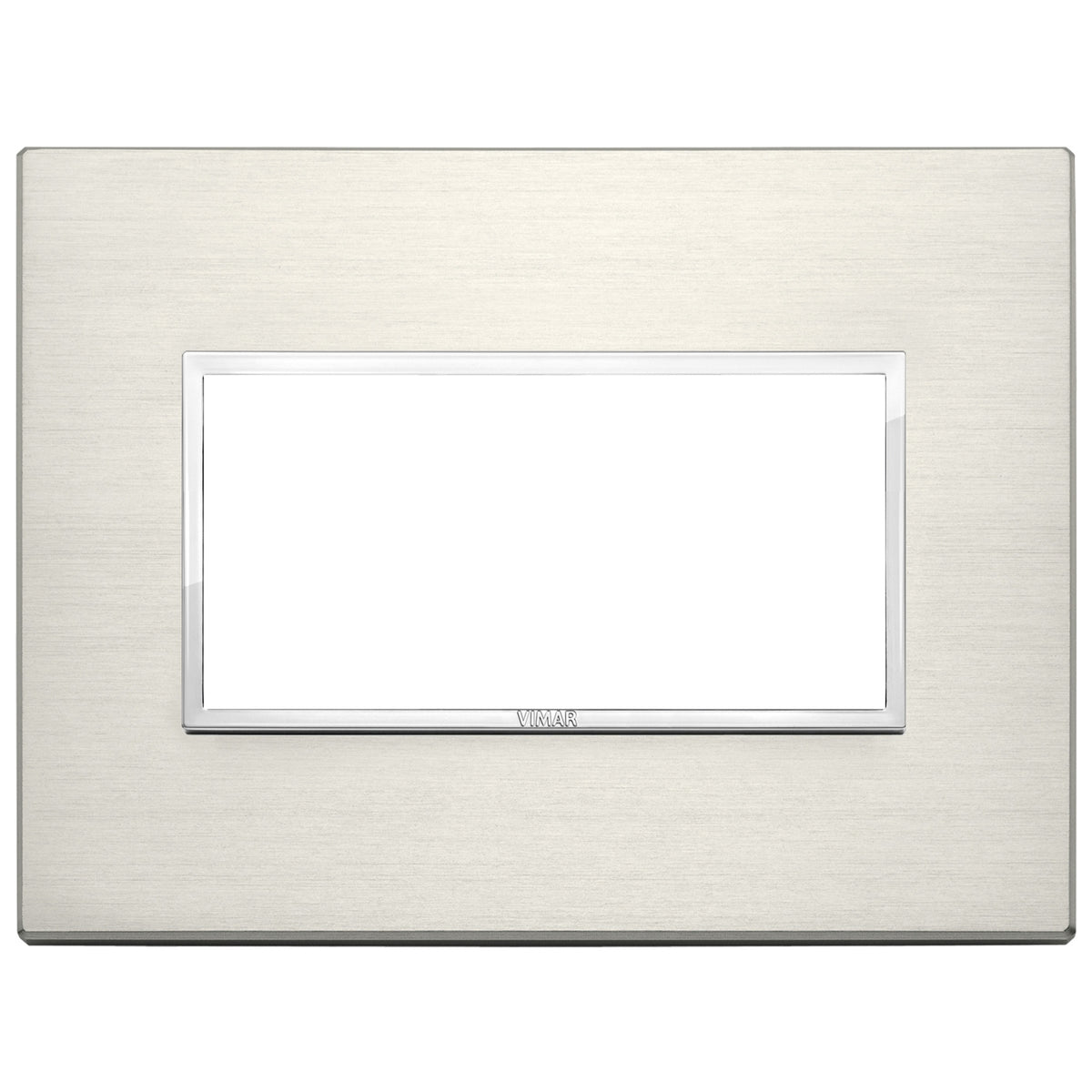 Vimar Eikon EVO 21654 4-Module Cover Plate, IP00, Clamp Mounting