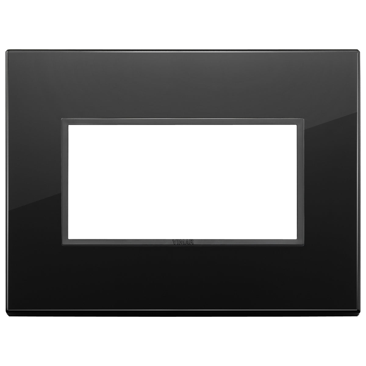 Vimar Eikon EVO 21654 4-Module Cover Plate, IP00, Clamp Mounting
