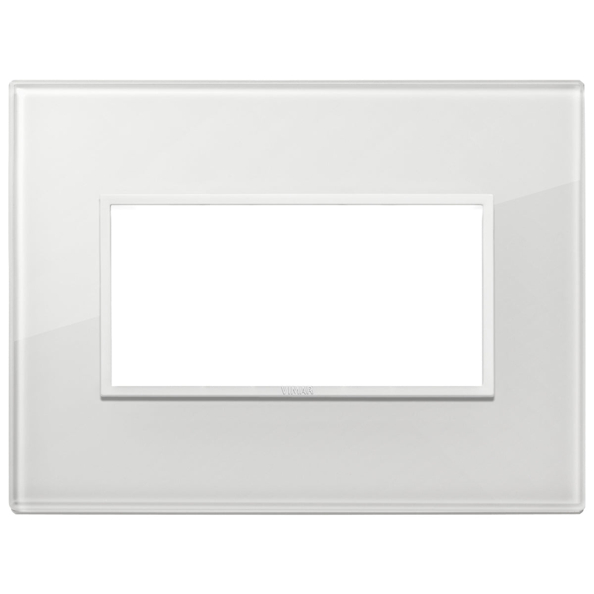 Vimar Eikon EVO 21654 4-Module Cover Plate, IP00, Clamp Mounting