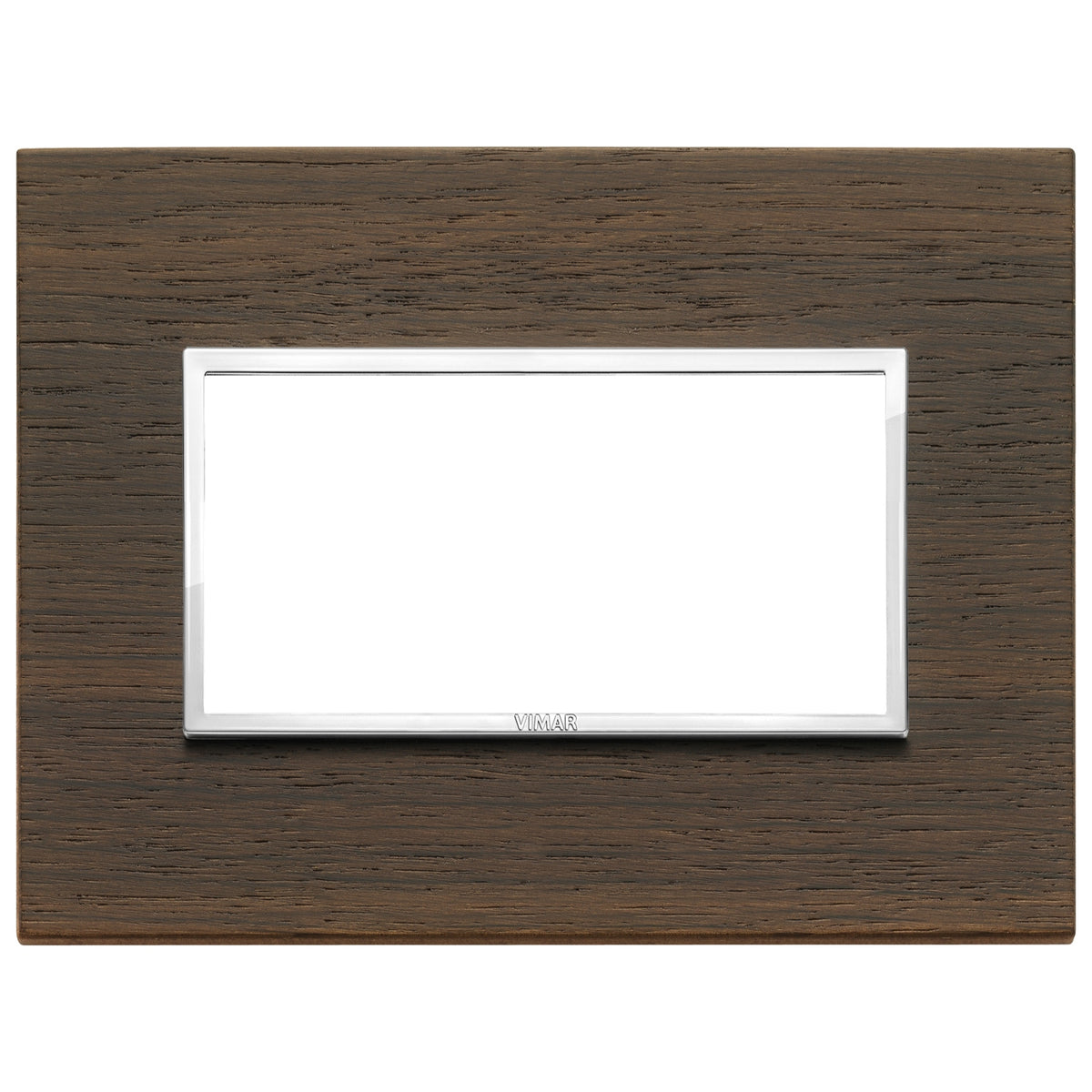 Vimar Eikon EVO 21654 4-Module Cover Plate, IP00, Clamp Mounting
