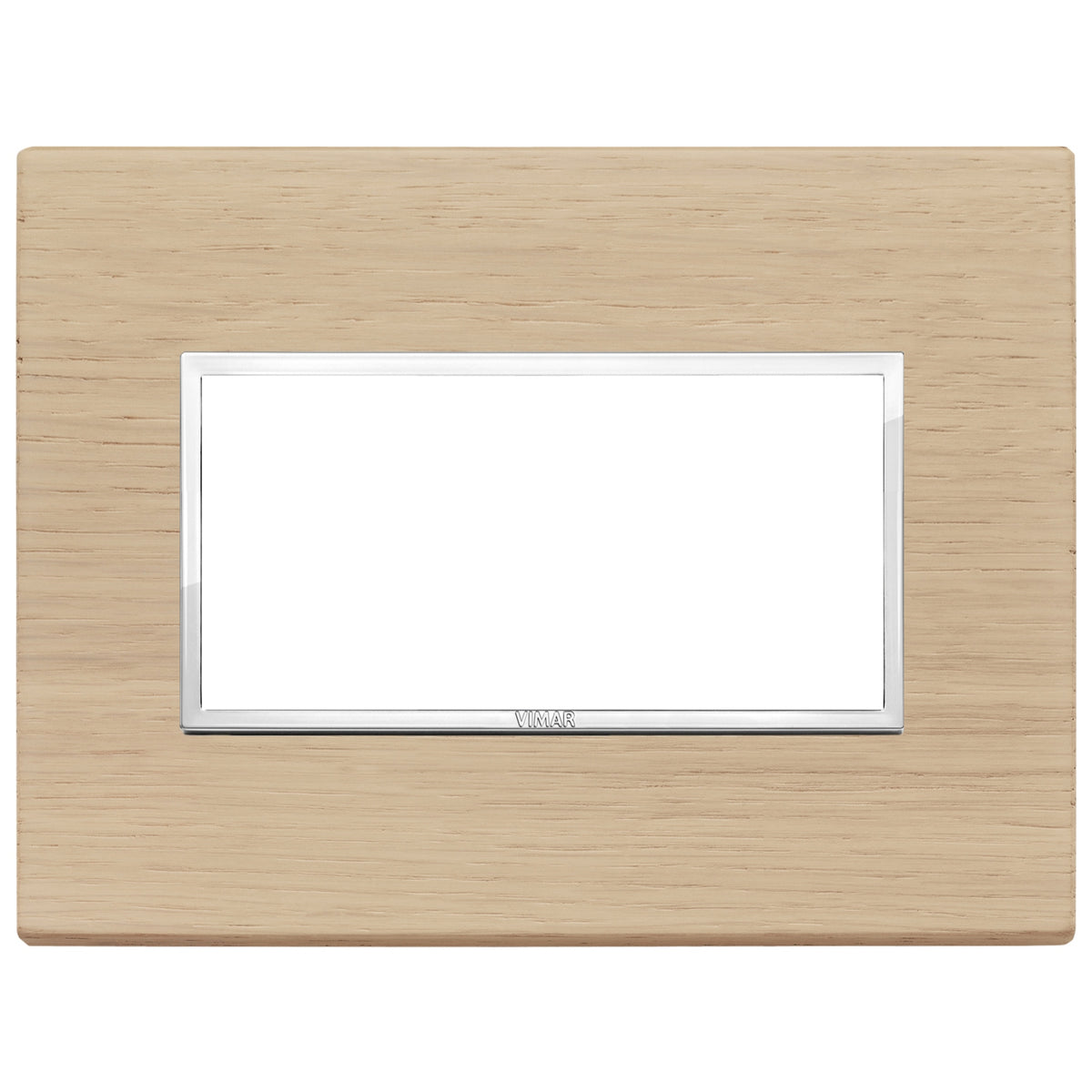 Vimar Eikon EVO 21654 4-Module Cover Plate, IP00, Clamp Mounting