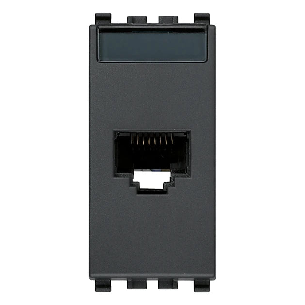 Vimar EIKON RJ45 Netsafe Outlet, T568A/B, Insulation-Piercing Terminals