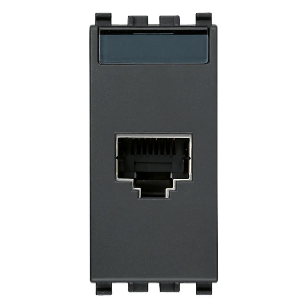 Vimar EIKON RJ45 Netsafe Outlet, T568A/B, Insulation-Piercing Terminals