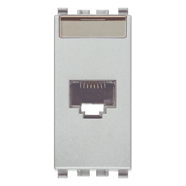 Vimar EIKON RJ45 Netsafe Outlet, T568A/B, Insulation-Piercing Terminals
