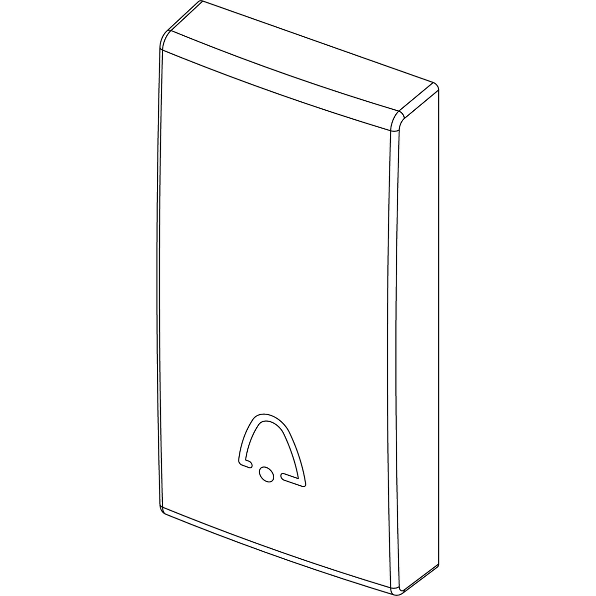 Vimar ARKÉ 1-Module Interchangeable Lightable Button, IP40