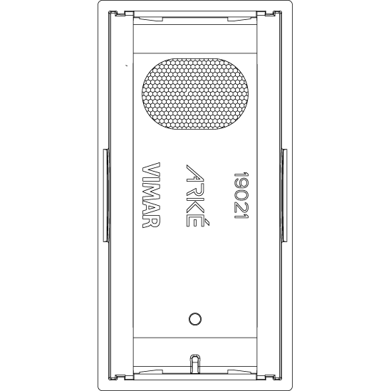 Vimar ARKÉ 1-Module Interchangeable Lightable Button, IP40