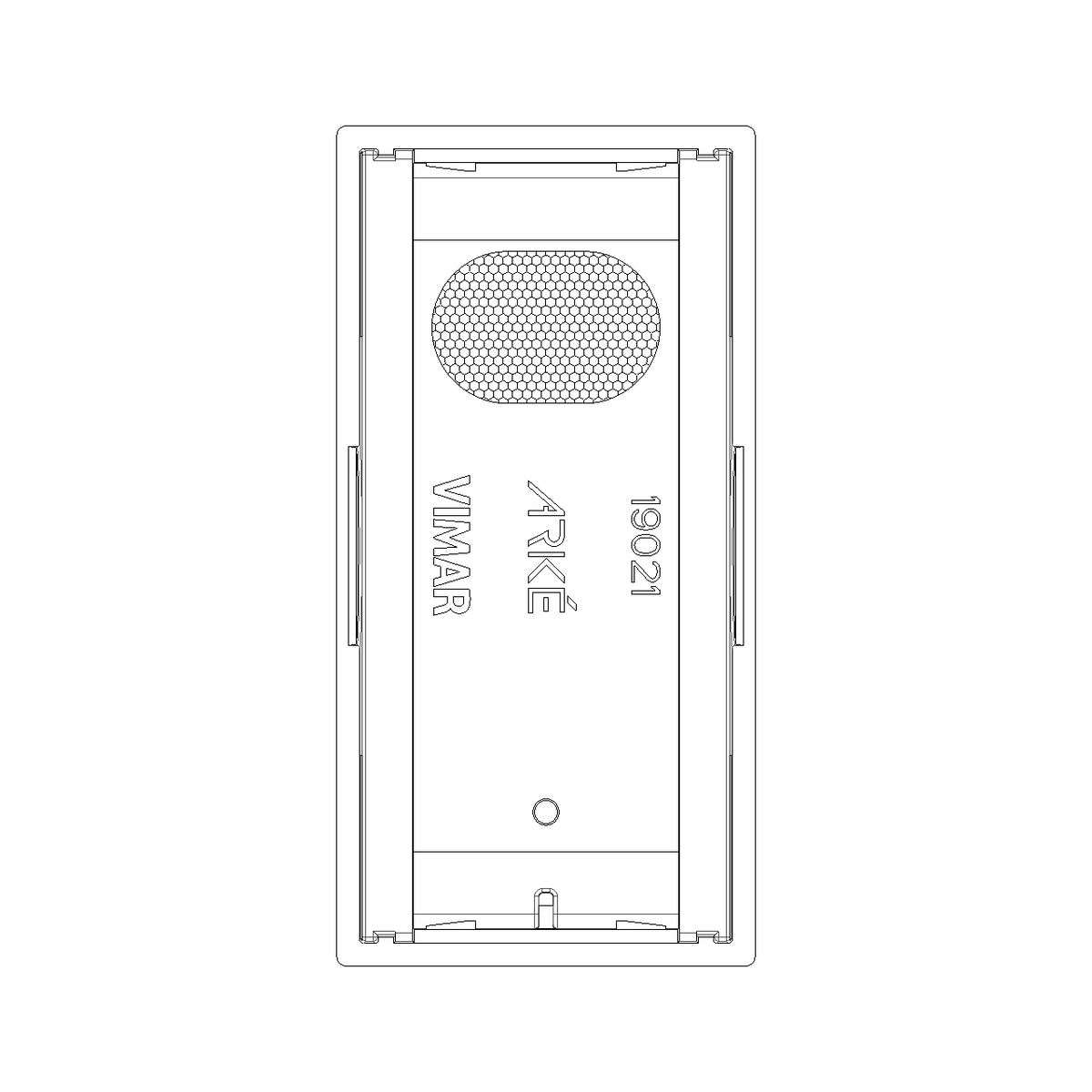 Vimar ARKÉ 1-Module Interchangeable Lightable Button, IP40