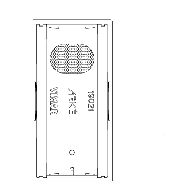 Vimar ARKÉ 1-Module Interchangeable Lightable Button, IP40