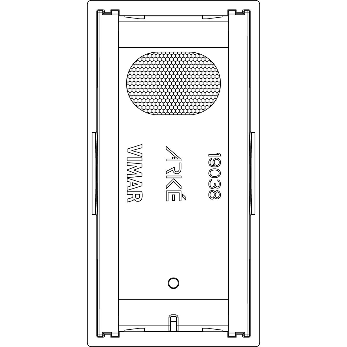 Vimar ARKÉ 1-Module Interchangeable Lightable Button, IP40