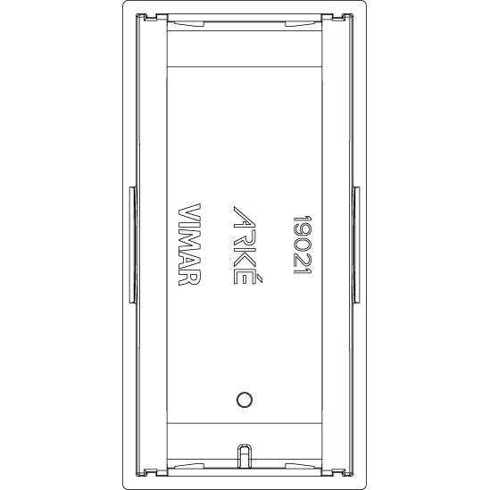 Vimar ARKÉ 1-Module Interchangeable Lightable Button, IP40