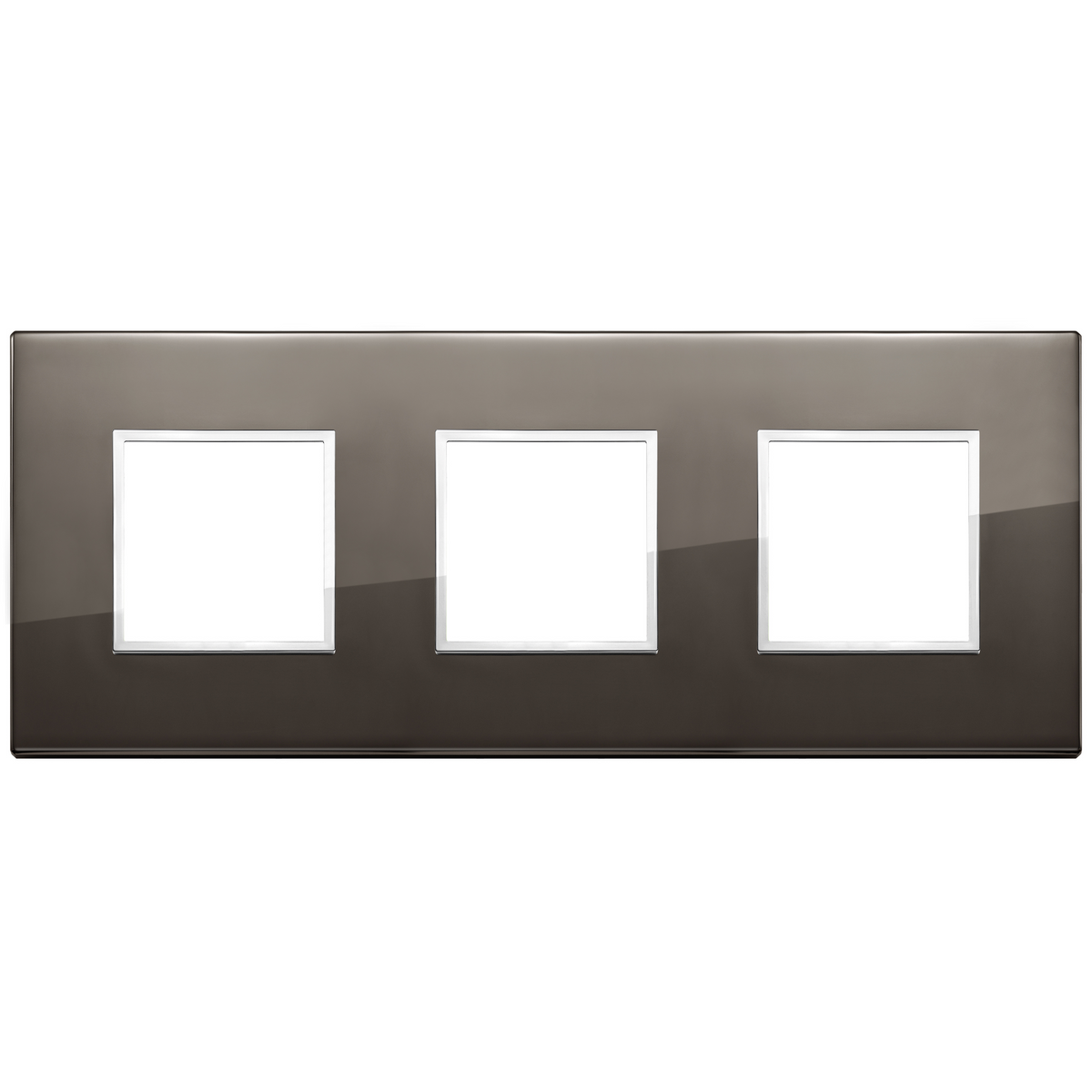 Vimar Eikon EVO 6-Module Cover Plate, 2+2+2 Layout, 71mm Centers