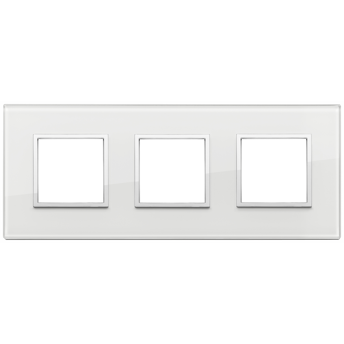 Vimar Eikon EVO 6-Module Cover Plate, 2+2+2 Layout, 71mm Centers