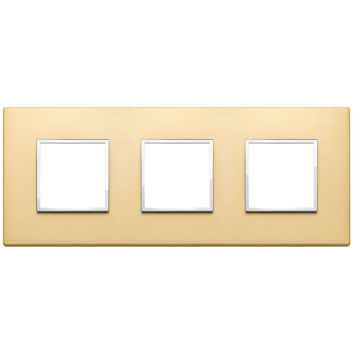 Vimar Eikon EVO 6-Module Cover Plate, 2+2+2 Layout, 71mm Centers