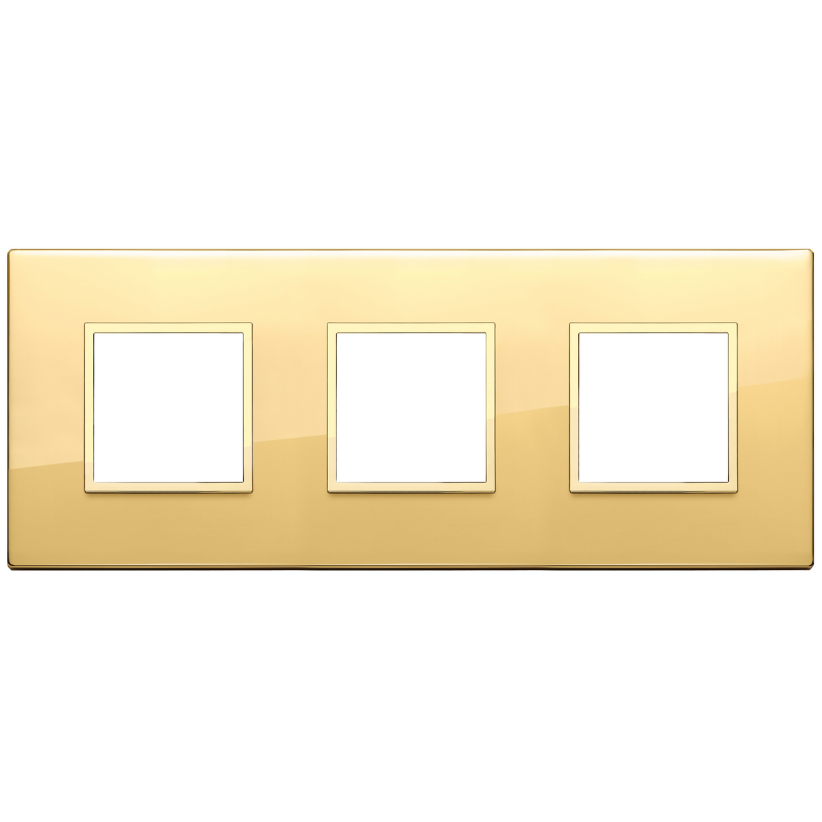 Vimar Eikon EVO 6-Module Cover Plate, 2+2+2 Layout, 71mm Centers