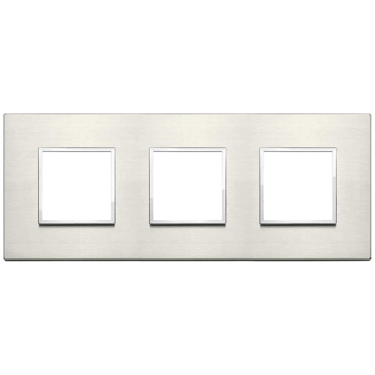 Vimar Eikon EVO 6-Module Cover Plate, 2+2+2 Layout, 71mm Centers