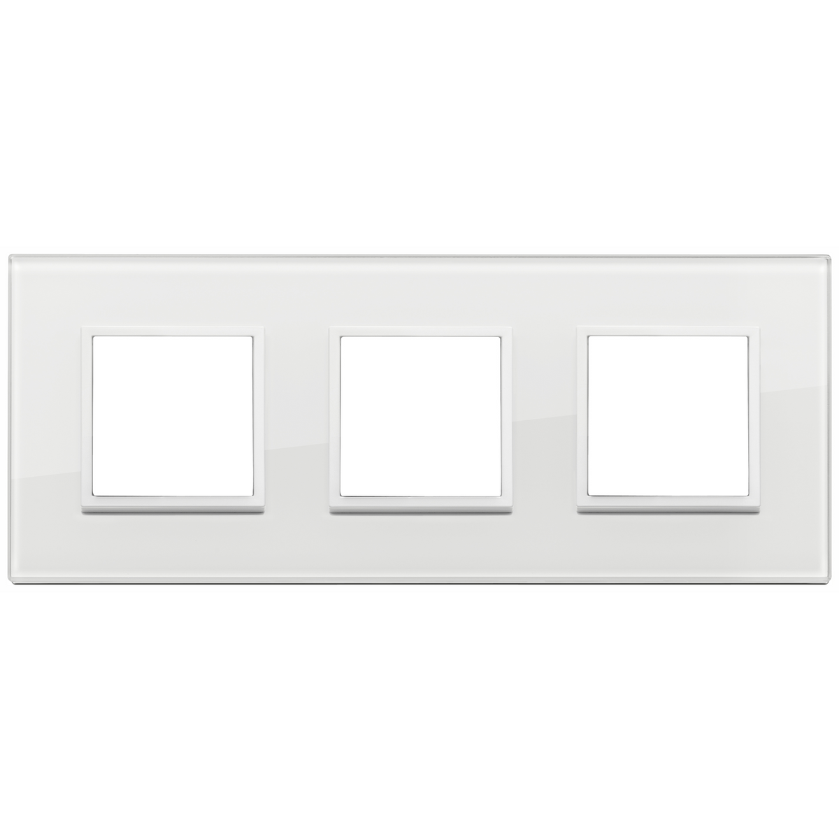 Vimar Eikon EVO 6-Module Cover Plate, 2+2+2 Layout, 71mm Centers