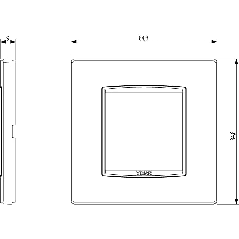Vimar Eikon Classic Cover Plate, 2-Module