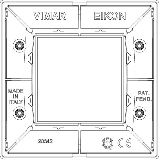Vimar Eikon Classic Cover Plate, 2-Module