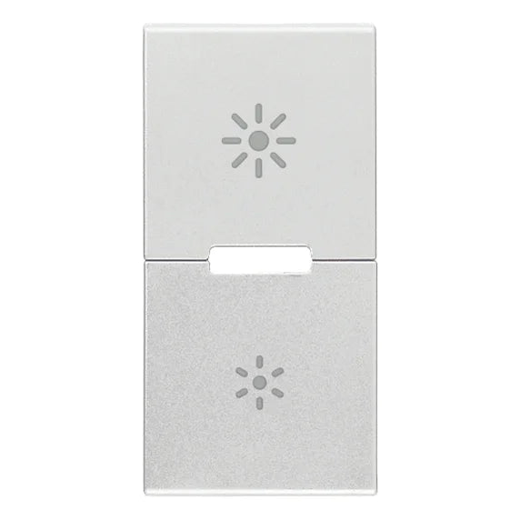 Vimar Eikon Interchangeable 1-Module Button, Thermoplastic