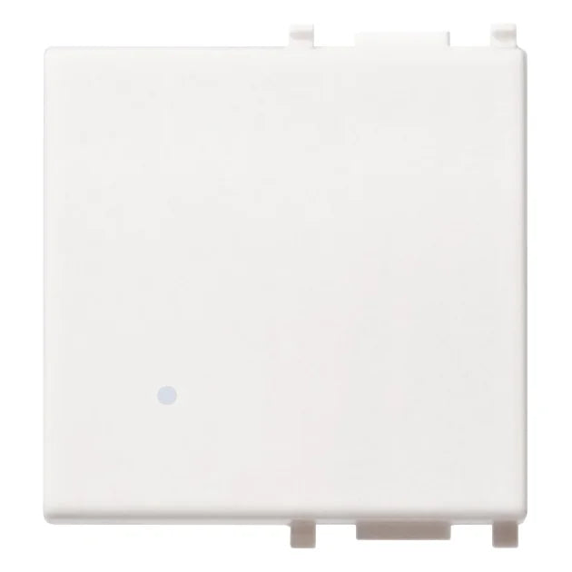 Vimar Plana Interchangeable 2-Module Button, Lightable, IP40