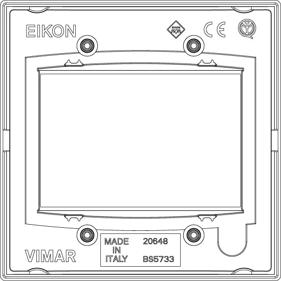 Vimar Eikon Classic Cover Plate, 3-Module, British Standard
