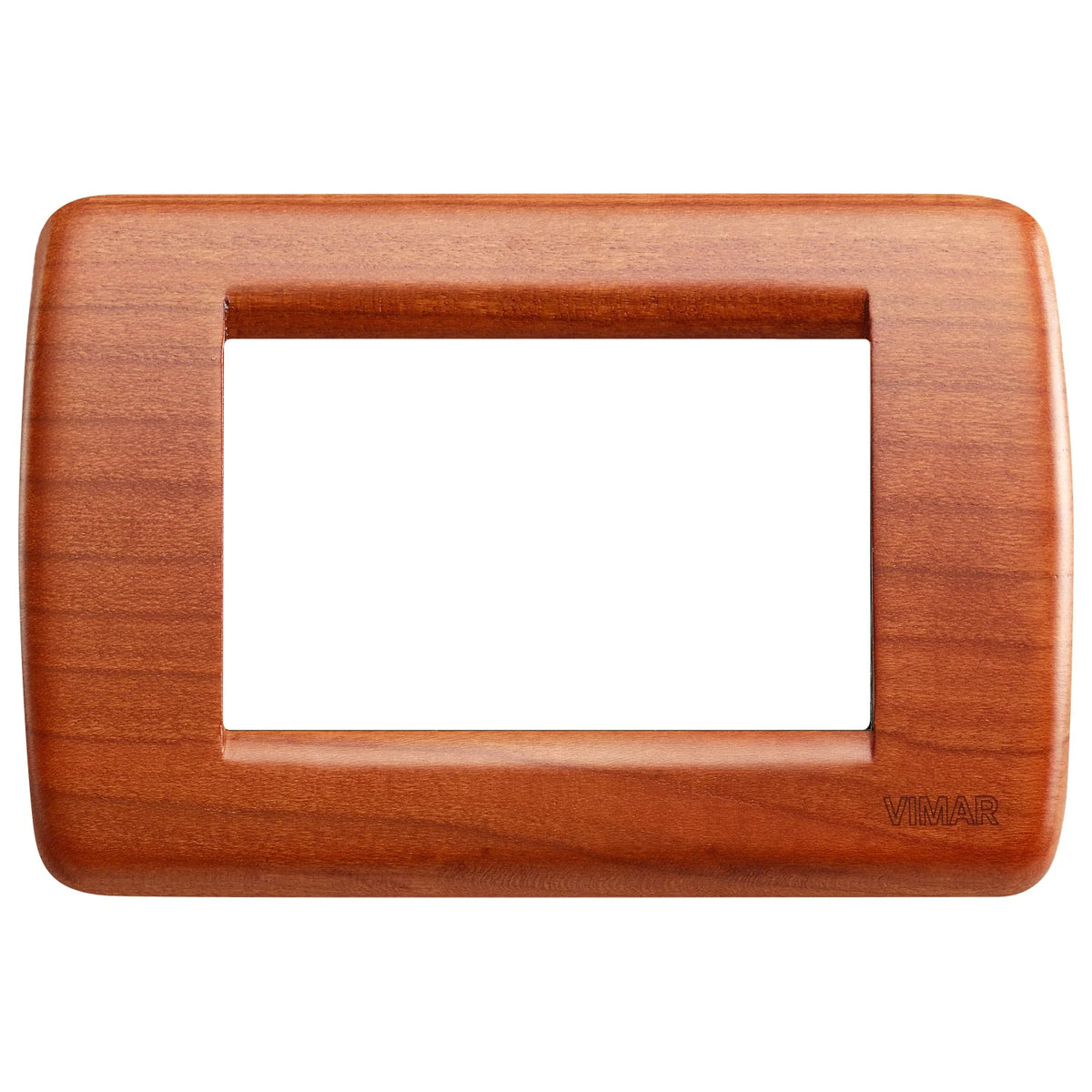Vimar Idea Rondò 3-Module Cover Plate, With Mounting Grid, 123 x 82 mm