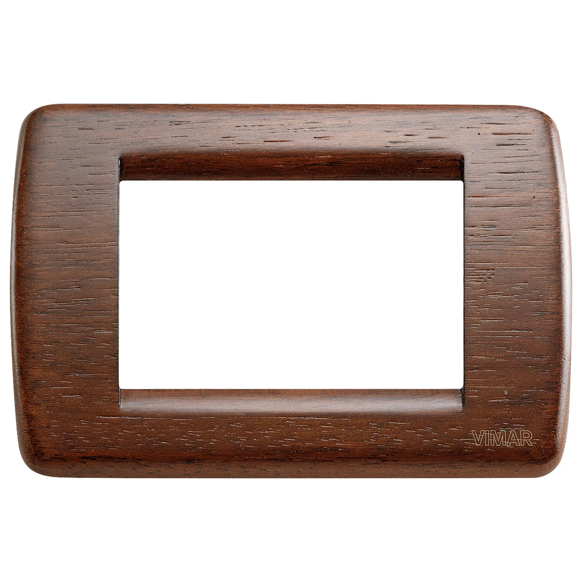 Vimar Idea Rondò 3-Module Cover Plate, With Mounting Grid, 123 x 82 mm