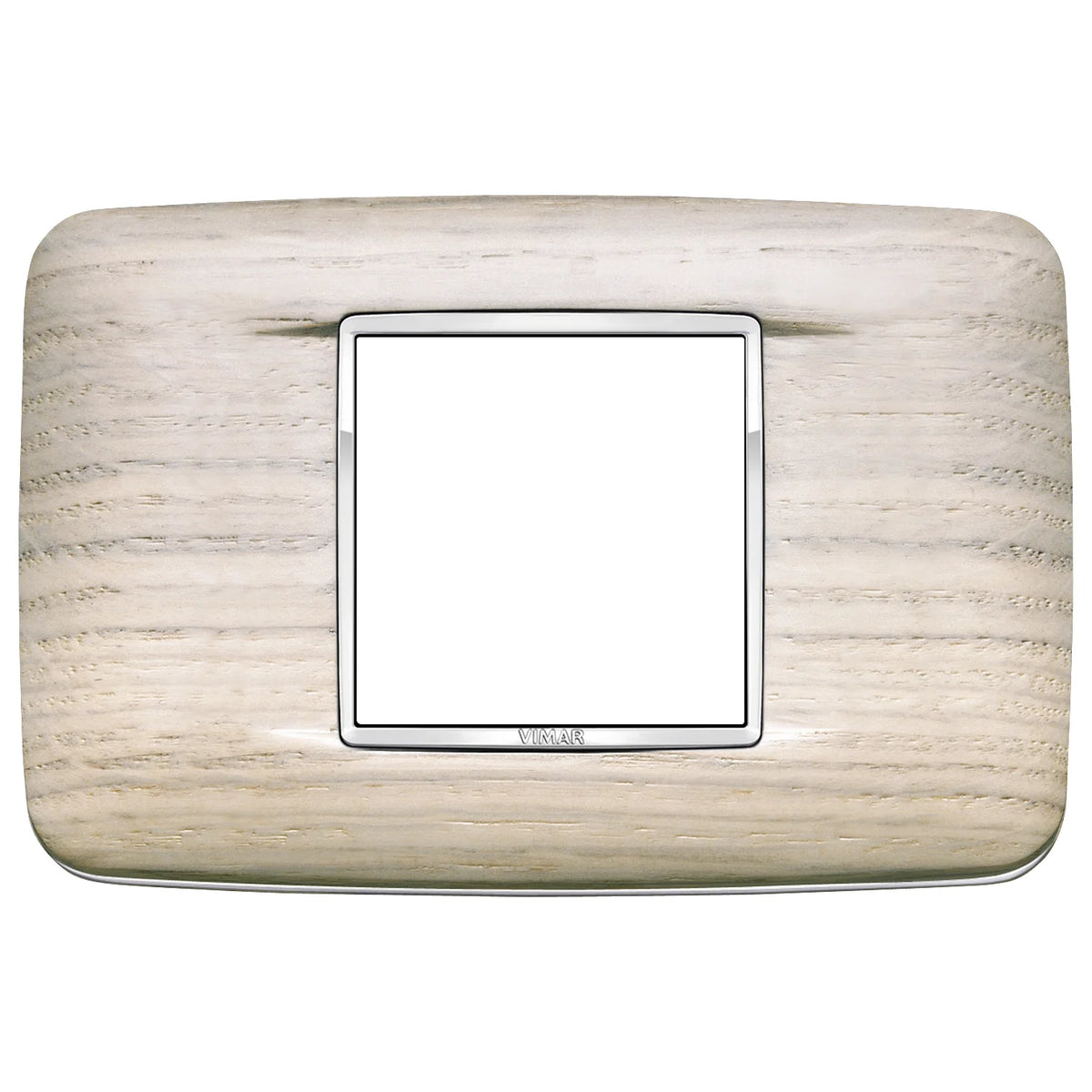 Vimar Eikon Round Cover Plate, 2-Central-Module, 120 x 80 mm