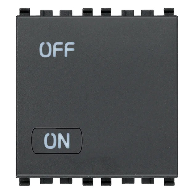 Vimar Eikon 2P 1-Way Switch, 20AX, 250V, IP40, Lightable