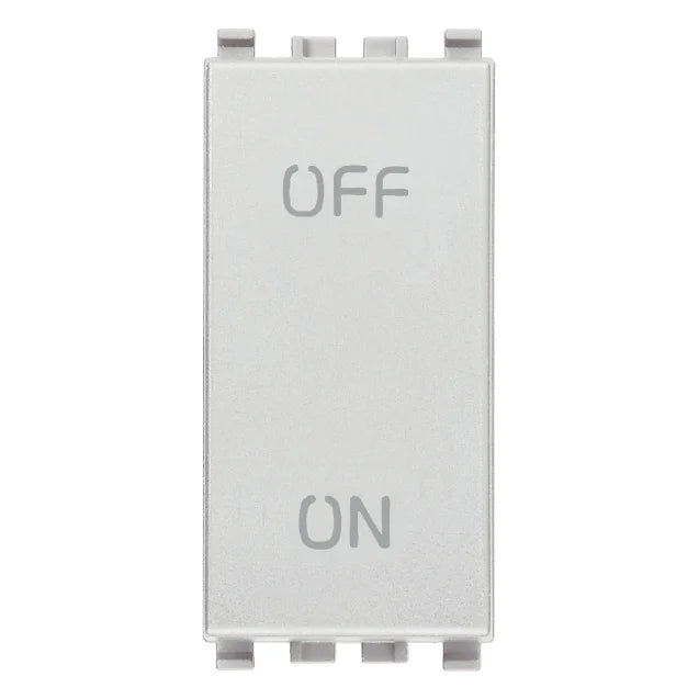 Vimar Eikon 2P 1-Way Switch, 20AX, 250V, IP40, Lightable