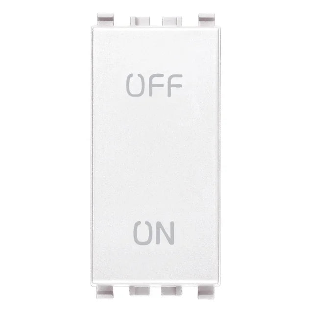 Vimar Eikon 2P 1-Way Switch, 20AX, 250V, IP40, Lightable