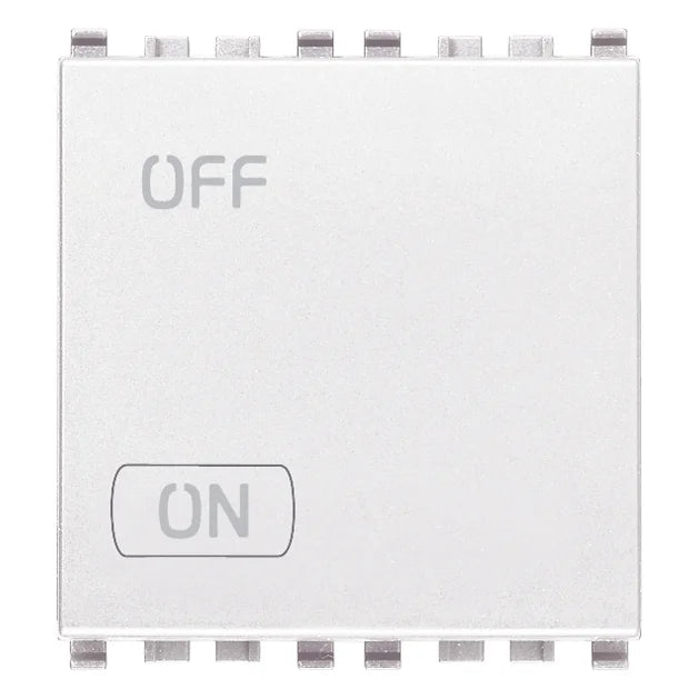 Vimar Eikon 2P 1-Way Switch, 20AX, 250V, IP40, Lightable