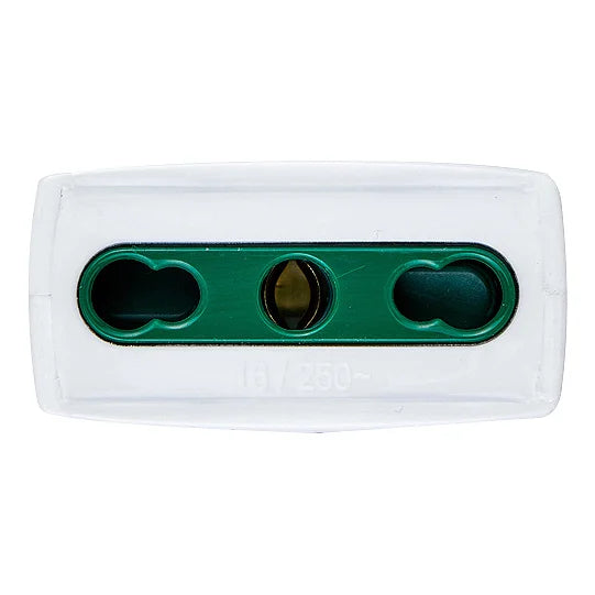 Vimar Supernova Series 2P+E P17/11 Axial Socket Outlet, 16A, 250V, IP20, Screw Terminal, Halogen-Free Thermoplastic