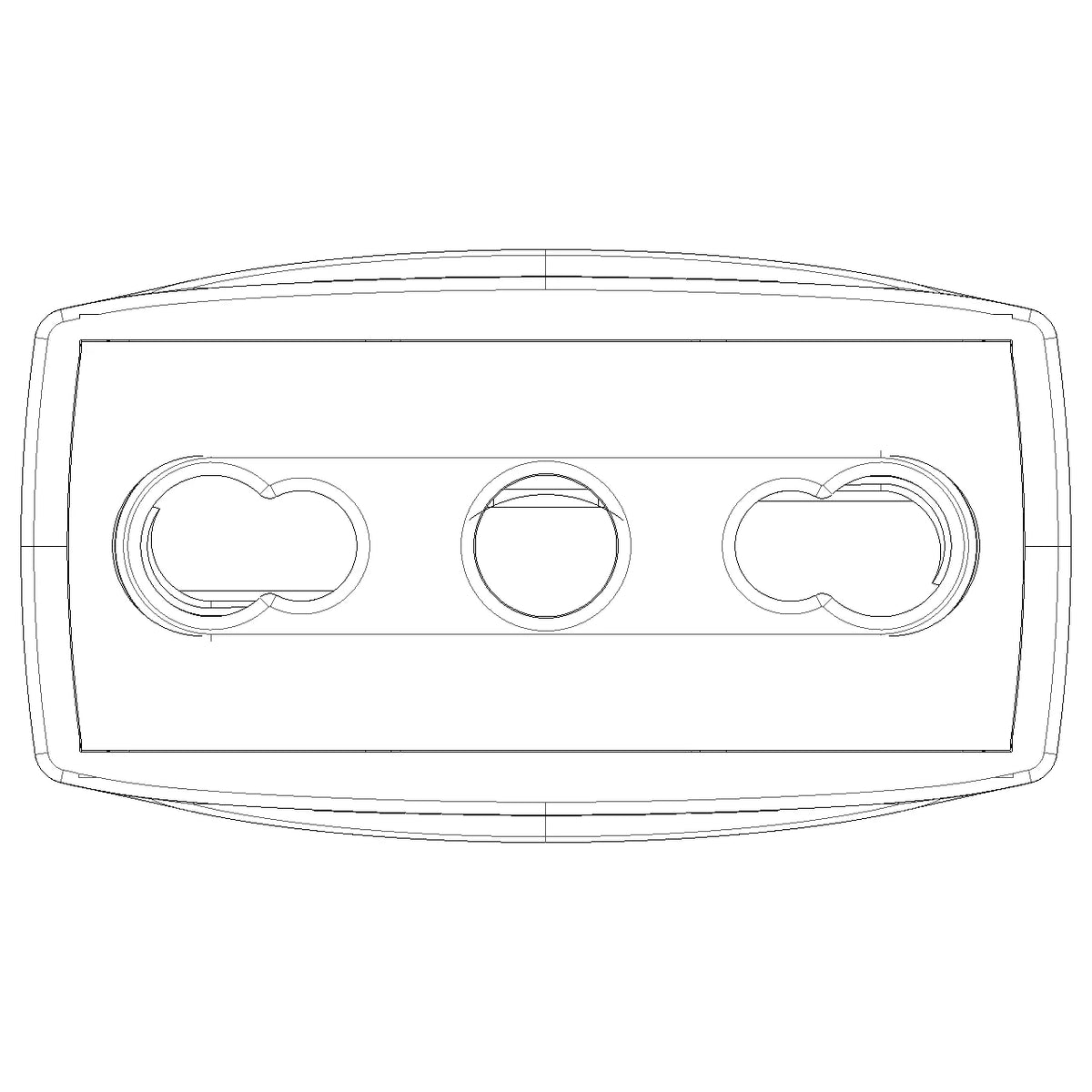 Vimar Supernova Series 2P+E P17/11 Axial Socket Outlet, 16A, 250V, IP20, Screw Terminal, Halogen-Free Thermoplastic