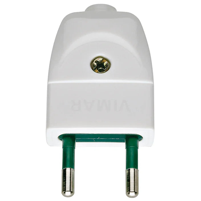 Vimar Supernova Series 2P 10A S10 Axial Plug, 250V, SICURY