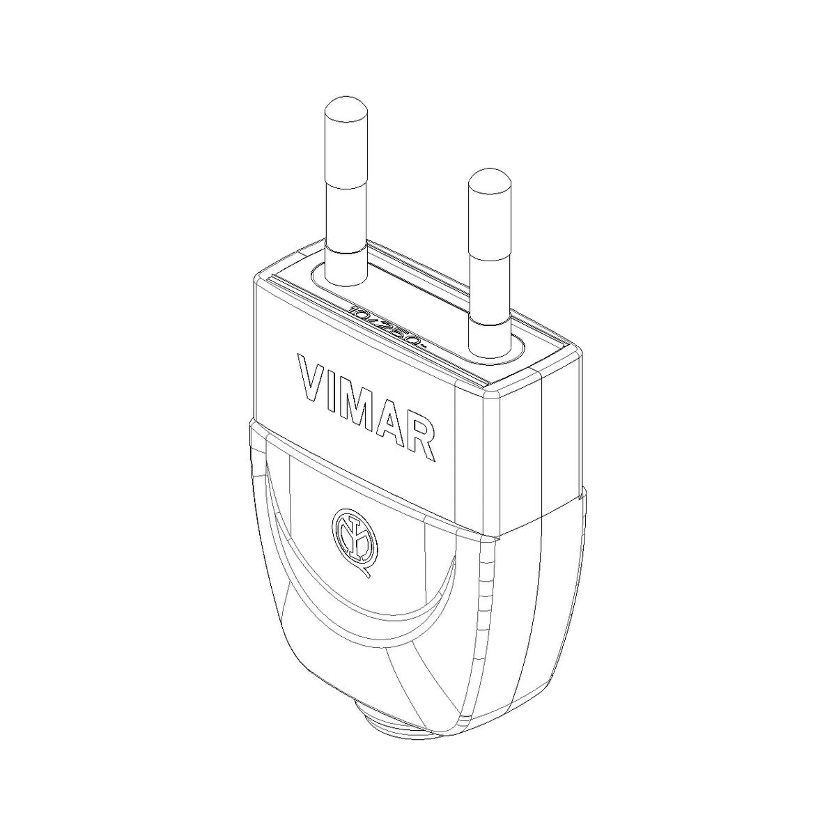 Vimar Supernova Series 2P 10A S10 Axial Plug, 250V, SICURY