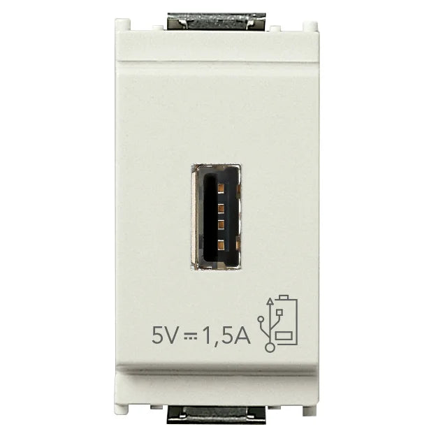 Vimar Idea Series USB Supply Unit, 5V, 120-240V, 1 Module