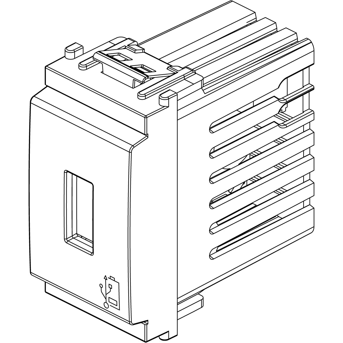 Vimar Idea Series USB Supply Unit, 5V, 120-240V, 1 Module
