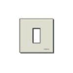 Vimar 8000 Series 1-Module Cover Plate, For 08501 Mounting Frame, 60 mm Round Mounting Box, Snap Fixing